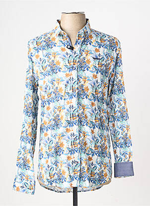 Chemise manches longues imprimé fantaisie blanc DELAHAYE homme