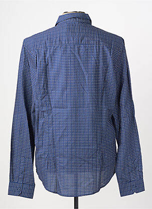Chemise manches longues imprimé fantaisie bleu FREEMAN T.PORTER homme