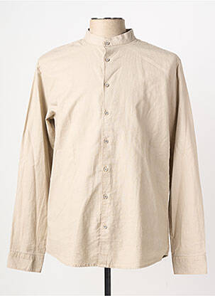 Chemise manches longues coupe droite beige NO EXCESS homme