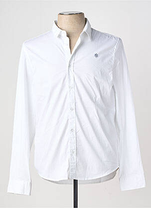Chemise manches longues coupe droite blanc FREEMAN T.PORTER homme
