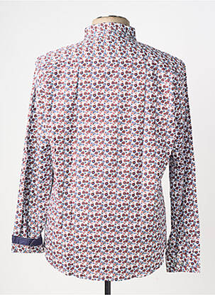 Chemise manches longues imprimé fantaisie blanc DELAHAYE homme