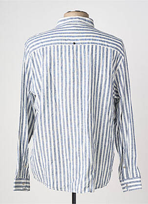 Chemise manches longues coupe droite bleu NO EXCESS homme