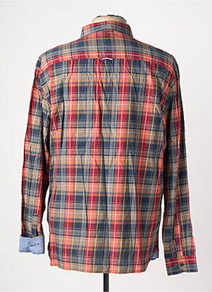 Chemise manches longues imprimé fantaisie rouge FQ1924 homme
