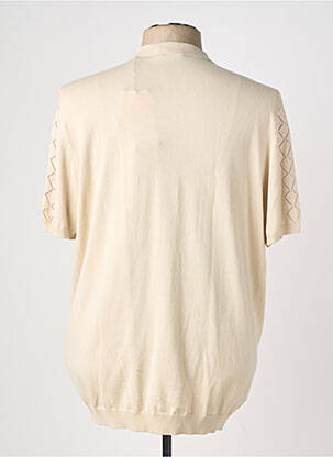 Pull resserrée sur le bas manches courtes beige NO EXCESS homme
