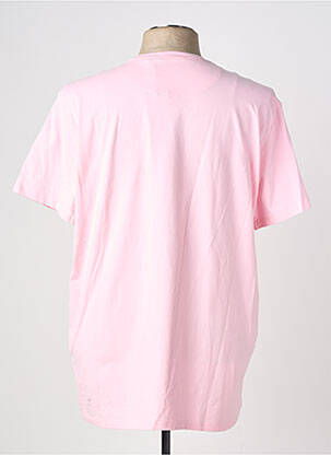 T-shirt coupe droite manches courtes rose FQ1924 homme
