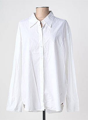 Chemisier coupe droite manches longues blanc TIFFOSI femme