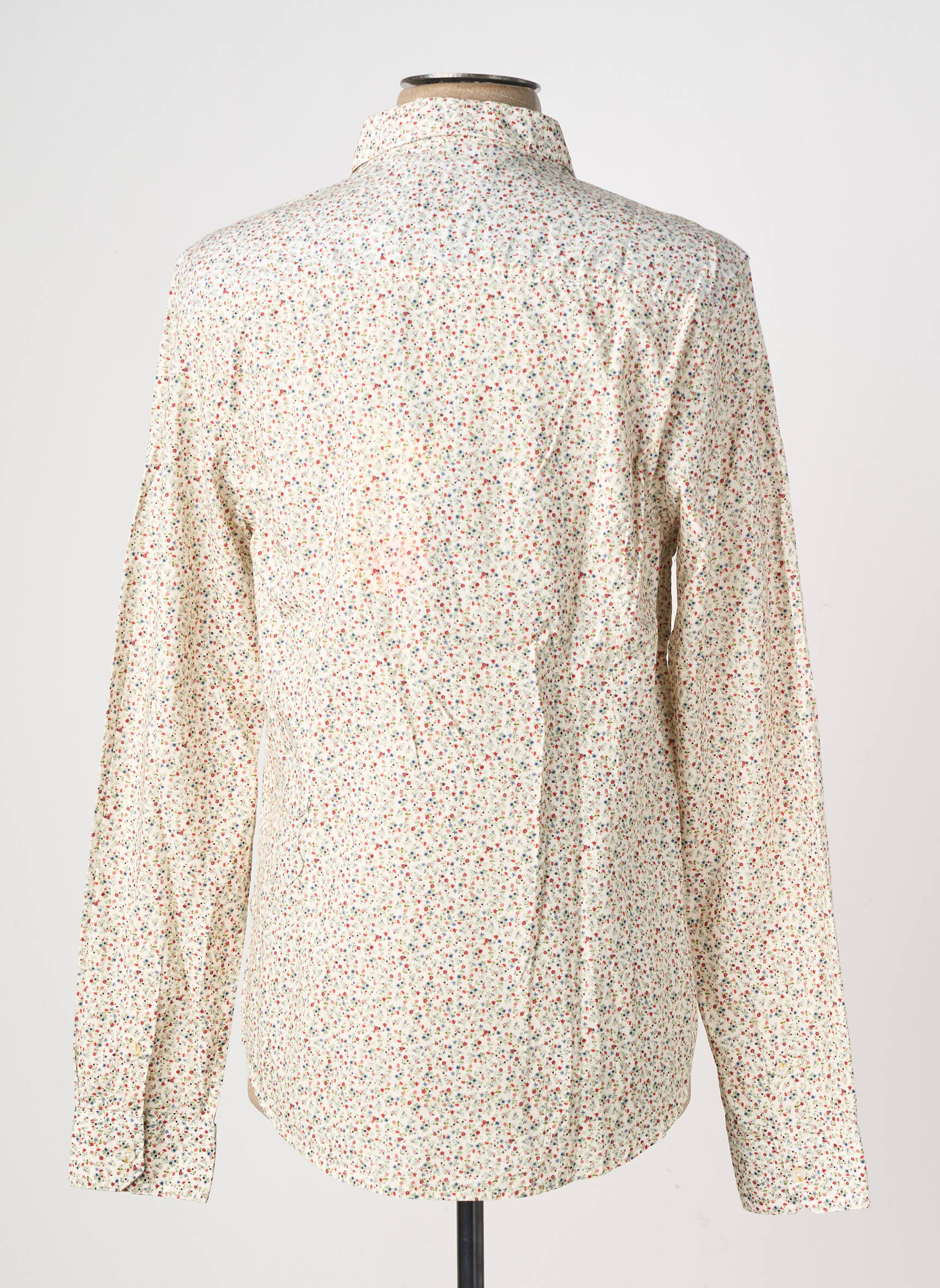 Chemise manches longues imprimé fantaisie blanc FREEMAN T.PORTER homme