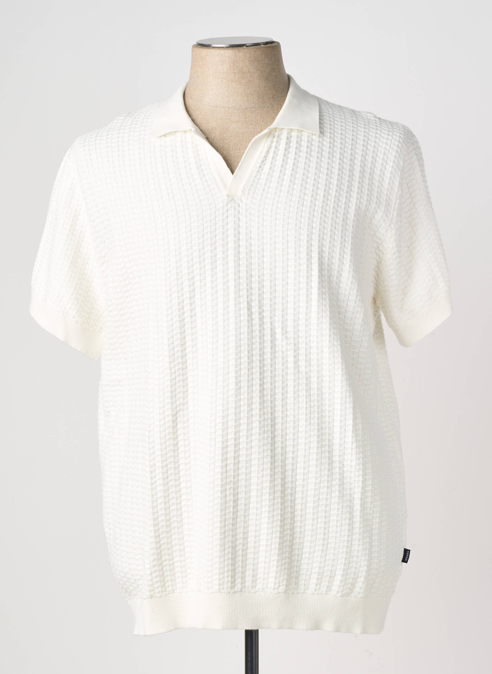 Polo manches courtes manches courtes blanc TIFFOSI homme