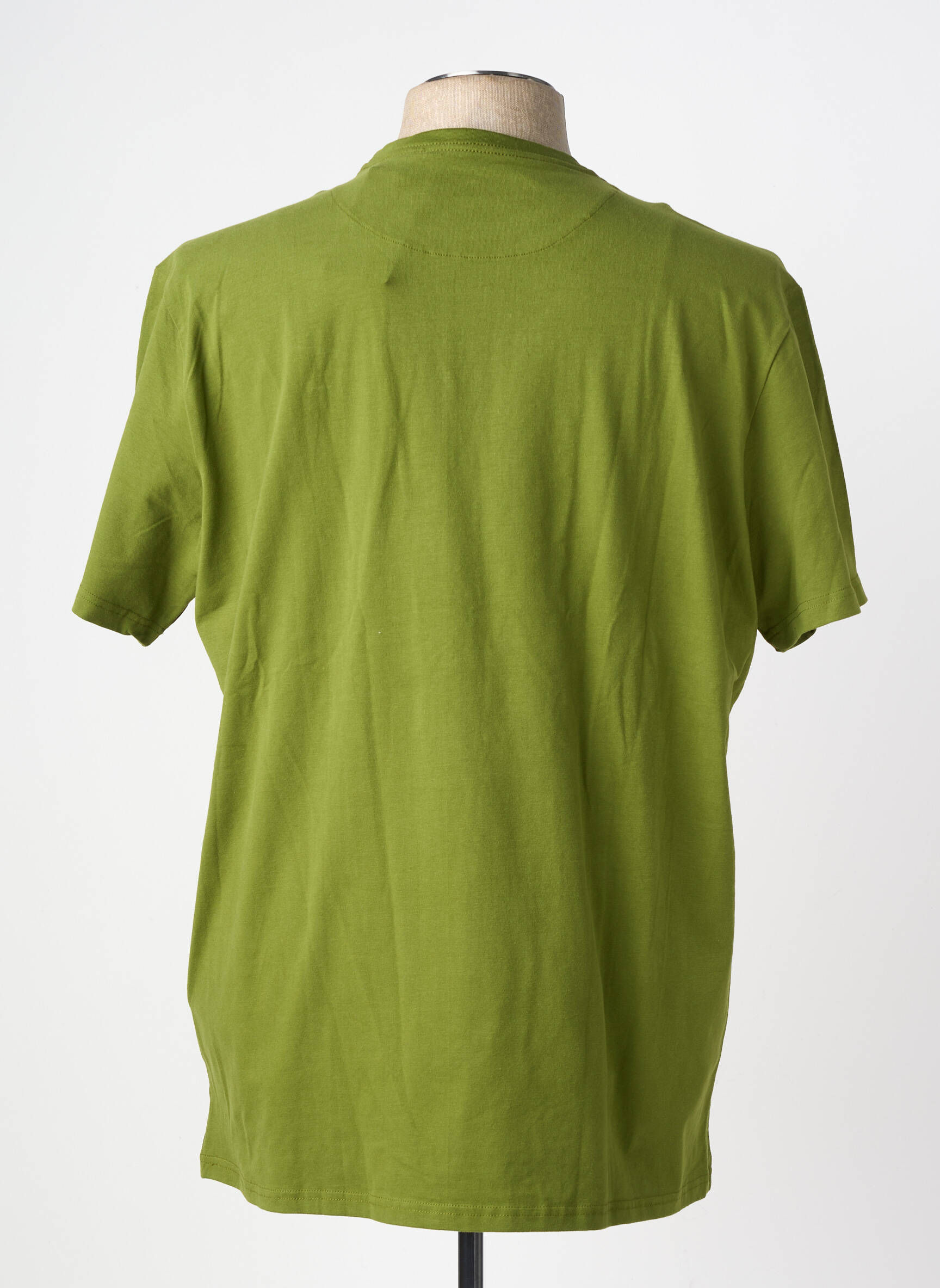 T-shirt coupe droite manches courtes vert FQ1924 homme