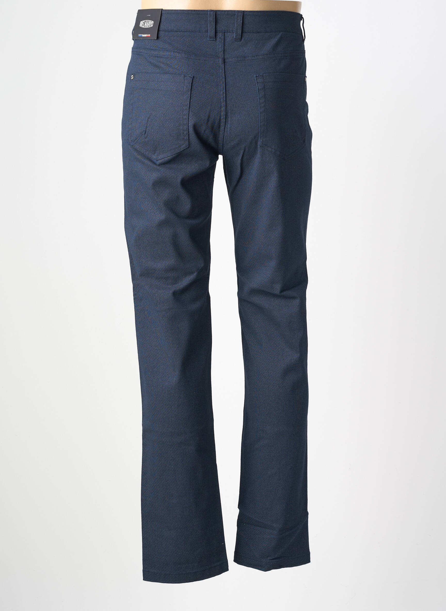Pantalon chino poches bleu DELAHAYE homme