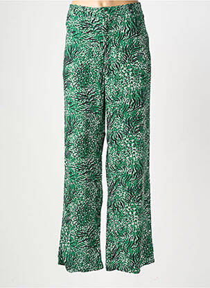 Pantalon large tissage popeline taille normale vert FREEMAN T.PORTER femme