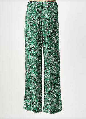 Pantalon large tissage popeline taille normale vert FREEMAN T.PORTER femme