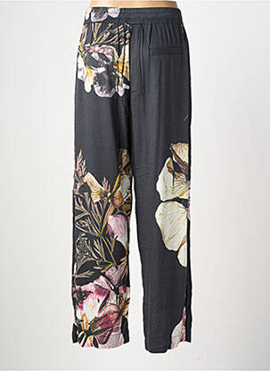 Pantalon large tissage popeline taille normale noir NÜ femme