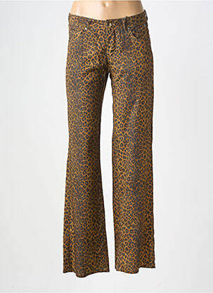 Pantalon flare taille basse taille basse marron FREEMAN T.PORTER femme