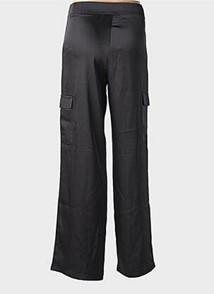 Pantalon cargo multipoches taille haute noir TIFFOSI femme