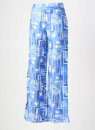 Pantalon large fermeture zip latéral bleu TIFFOSI femme