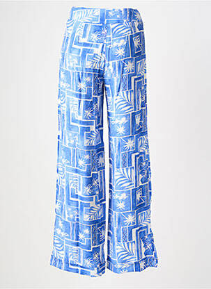 Pantalon large fermeture zip latéral bleu TIFFOSI femme