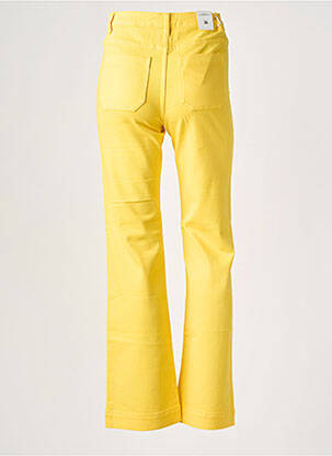 Jeans bootcut taille haute taille haute jaune R.DISPLAY femme