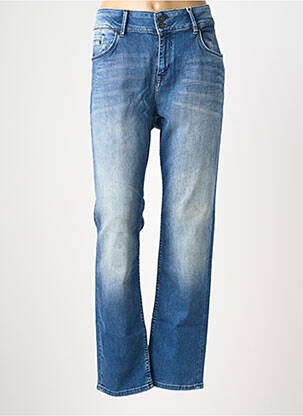 Jeans coupe slim taille haute taille haute bleu GARCIA femme