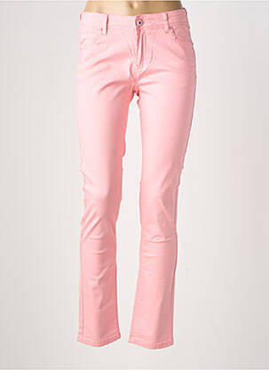 Jeans coupe slim taille basse taille basse rose ONADO femme