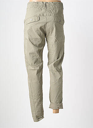 Pantalon slim taille élastique taille normale vert NÜ femme