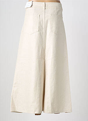 Jupe longue coupe évasée beige TIFFOSI femme