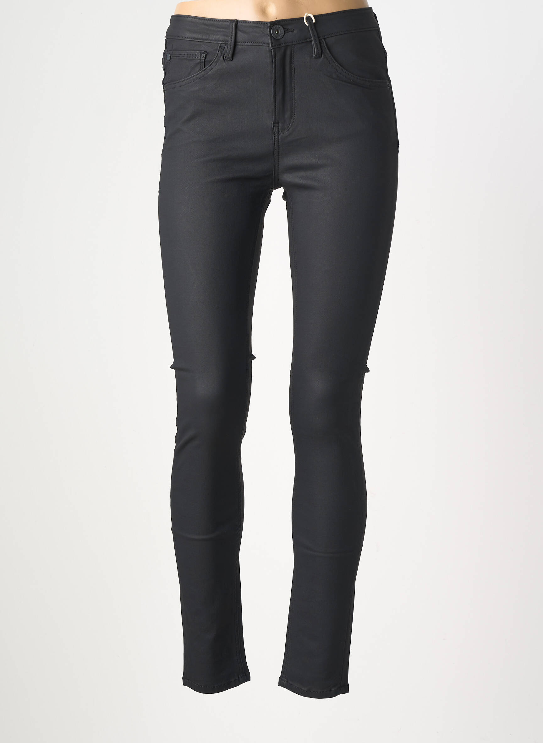 Pantalon slim taille haute taille haute noir GARCIA femme