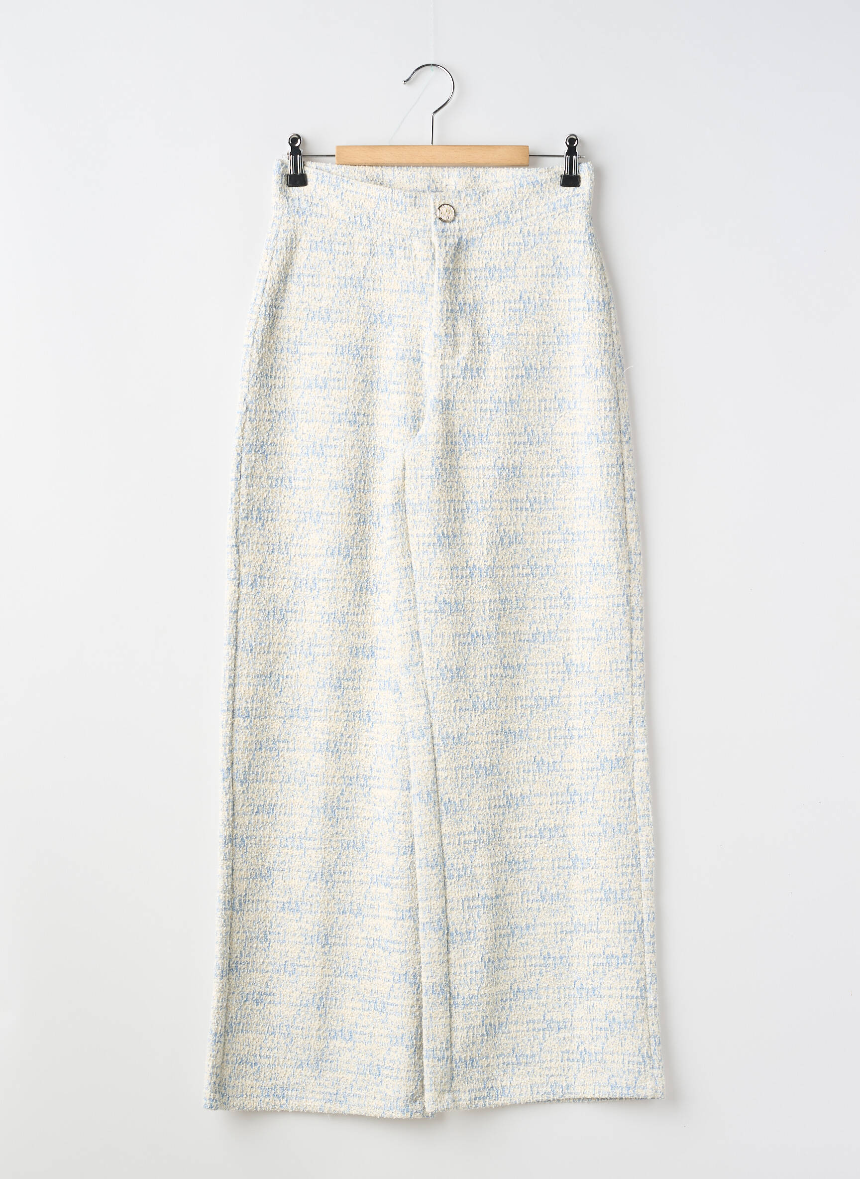 Pantalon droit stretch taille haute bleu GARCIA femme