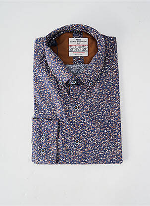 Chemise manches longues imprimé fantaisie bleu DARIO BELTRAN homme