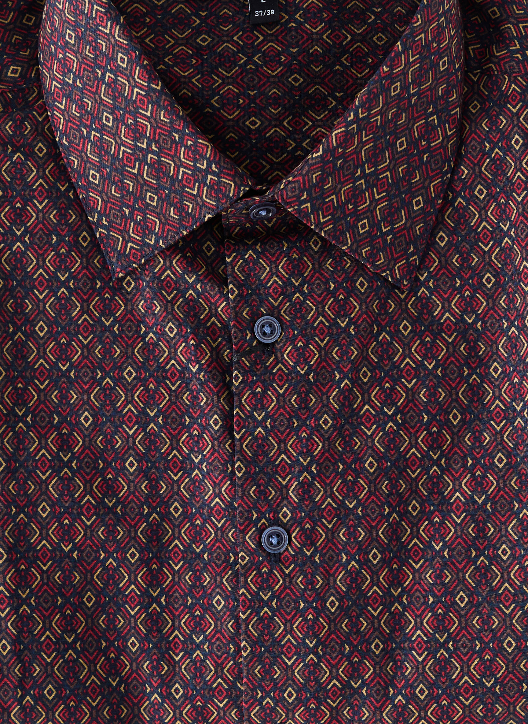 Chemise manches longues imprimé fantaisie violet IZAC homme