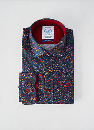 Chemise manches longues imprimé fantaisie bleu A FISH NAMED FRED homme