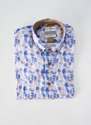 Chemise manches longues poches bleu DARIO BELTRAN homme