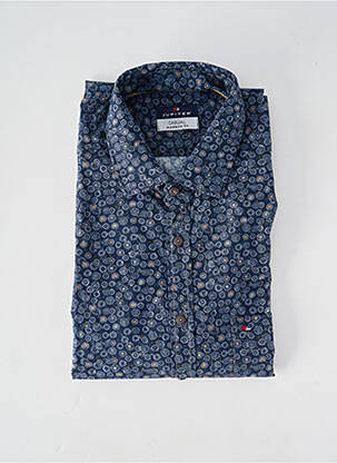 Chemise manches longues poches bleu JUPITER homme