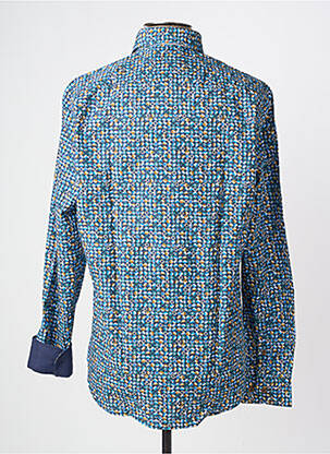 Chemise manches longues imprimé fantaisie bleu DARIO BELTRAN homme