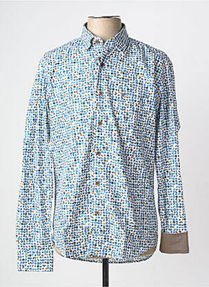 Chemise manches longues imprimé fantaisie blanc DARIO BELTRAN homme