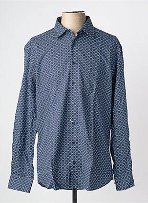 Chemise manches longues poches bleu MARVELIS homme