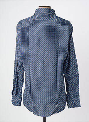 Chemise manches longues poches bleu MARVELIS homme