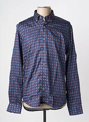 Chemise manches longues coupe cintrée bleu DARIO BELTRAN homme