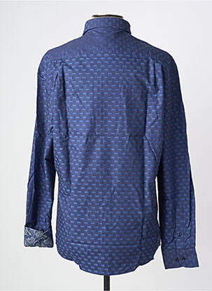 Chemise manches longues poches bleu MISE AU GREEN homme