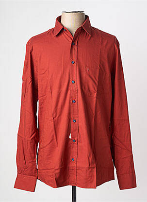 Chemise manches longues poches orange MARVELIS homme