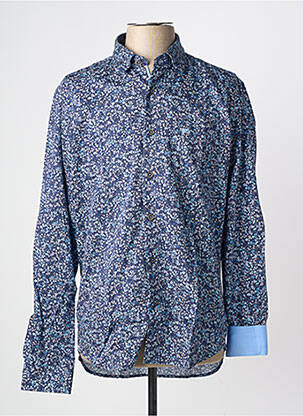 Chemise manches longues poches bleu DARIO BELTRAN homme