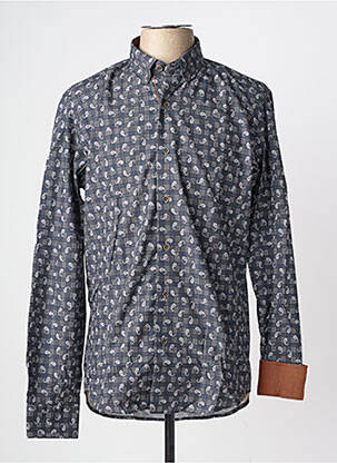 Chemise manches longues coupe cintrée gris DARIO BELTRAN homme