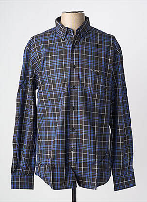Chemise manches longues poches bleu MISE AU GREEN homme