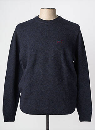Pull stretch manches longues bleu MISE AU GREEN homme
