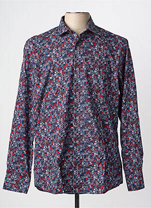 Chemise manches longues imprimé fantaisie bleu MARVELIS homme