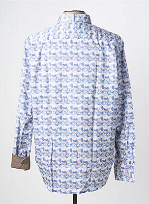 Chemise manches longues poches bleu DARIO BELTRAN homme