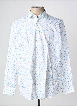 Chemise manches longues imprimé fantaisie bleu SEIDENSTICKER homme