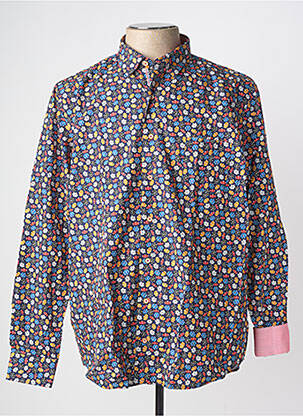 Chemise manches longues poches bleu DARIO BELTRAN homme