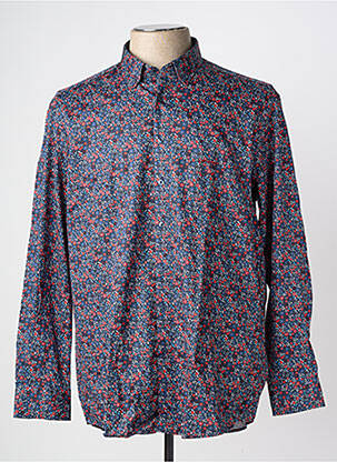 Chemise manches longues coupe droite bleu MISE AU GREEN homme