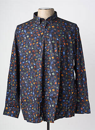 Chemise manches longues imprimé fantaisie noir MISE AU GREEN homme